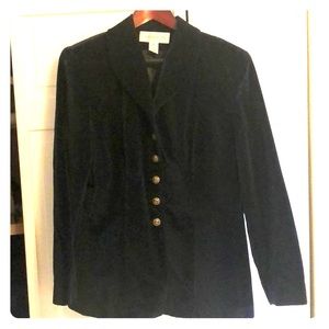 NAVY VELVET BLAZER JONES NEW YORK